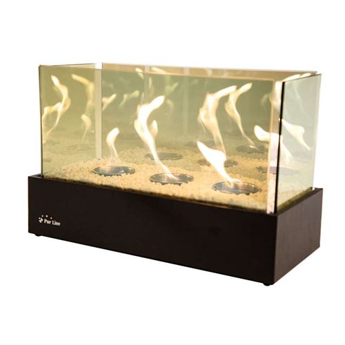 Pur Line Sprite Infinity Plus Tabletop Bio-ethanol Portable Fireplace with Triple Burner