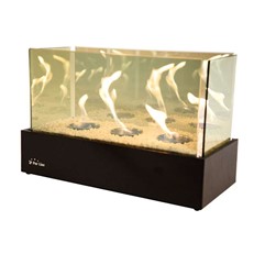 Pur Line Sprite Infinity Plus Tabletop Bio-ethanol Portable Fireplace with Triple Burner
