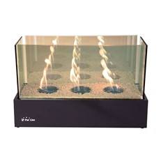 Pur Line Sprite Infinity Plus Tabletop Bio-ethanol Portable Fireplace with Triple Burner