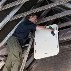Interior Barn Owl Nest Box