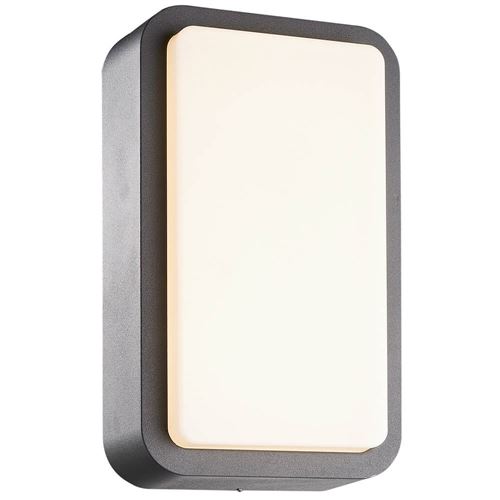 LED Rectangular Outdoor Wall or Ceiling Light with Diffuser