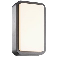 LED Rectangular Outdoor Wall or Ceiling Light with Diffuser