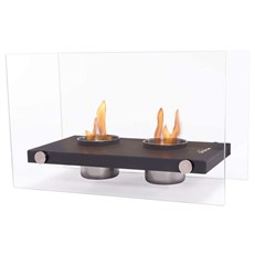Pur Line Oniros Duo Tabletop Bio-ethanol Portable Fireplace with Twin Burners