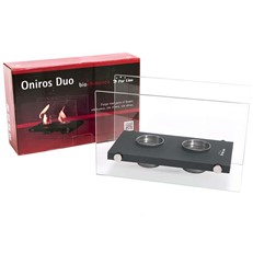 Pur Line Oniros Duo Tabletop Bio-ethanol Portable Fireplace with Twin Burners