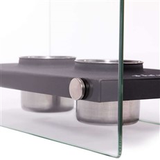 Pur Line Oniros Duo Tabletop Bio-ethanol Portable Fireplace with Twin Burners