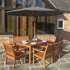 2.7m Willington Wooden Parasol