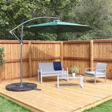 Kingfisher 3m Round Banana Cantilever Hanging Parasol