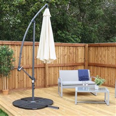 Kingfisher 3m Round Banana Cantilever Hanging Parasol