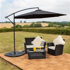 Wido Resin Overhanging Cantilever Parasol Base