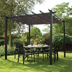 Rowlinson Freestanding Latina Grey Sun Canopy