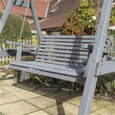 Palermo Garden Swing Seat with Contemporary Grey Finish