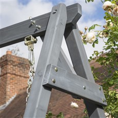 Palermo Garden Swing Seat with Contemporary Grey Finish