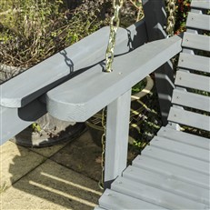 Palermo Garden Swing Seat with Contemporary Grey Finish