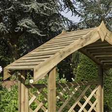 Salisbury Traditional Style Arbour with Twin Seat