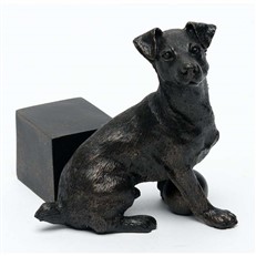 Bronze Jack Russell Terrier Pot Feet