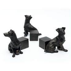 Bronze Jack Russell Terrier Pot Feet