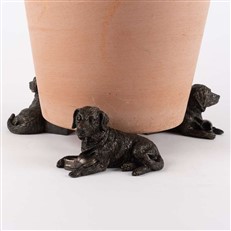 Resting Labrador Plant Pot Feet