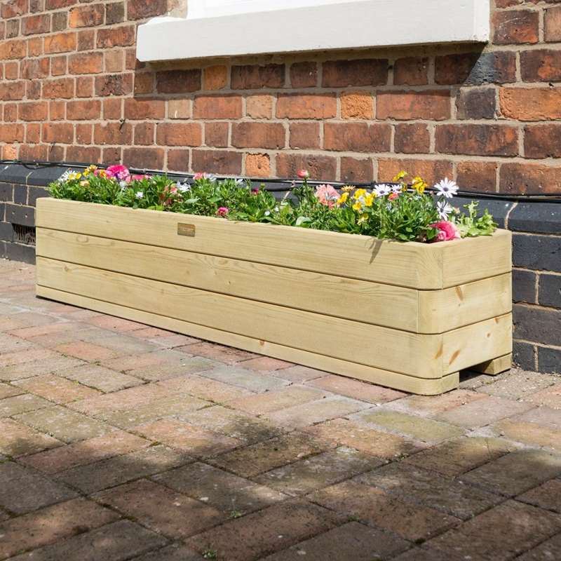 Rowlinson Marberry Rectangular Patio Planter with Liner