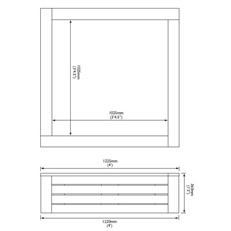 Heavy Duty 4x4 Raised Bed