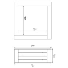 Heavy Duty 3x3 Raised Bed