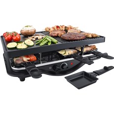 Steba RC28 Premium Electric Cast Raclette for 8 – Non-stick Cast Plate and 8 raclette pans