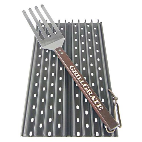 Set of 2 Interlocking GrillGrates 17.375 Inches Deep x 10.5 Inches Wide