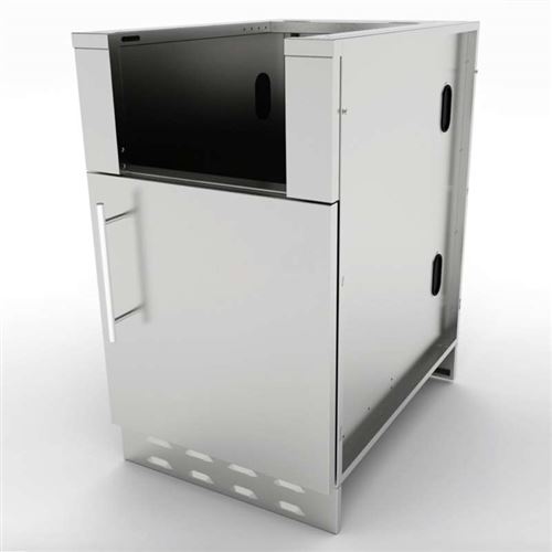 Outdoor Kitchen DIY 20" Stainless Steel Appliance Cabinet with Pull-Out Utility Tray