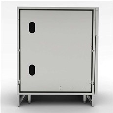 Outdoor Kitchen DIY 20" Stainless Steel Appliance Cabinet with Pull-Out Utility Tray