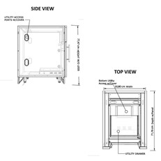 Outdoor Kitchen DIY 20" Stainless Steel Appliance Cabinet with Pull-Out Utility Tray