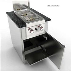 Outdoor Kitchen DIY 20" Stainless Steel Appliance Cabinet with Pull-Out Utility Tray