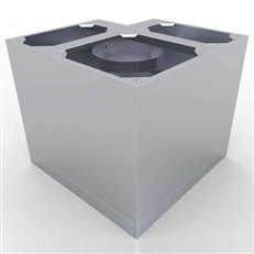 DIY Outdoor Kitchen Base Corner Cabinet with Three Shelves