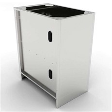 Stainless Steel Outdoor Kitchen Cabinet with Shelf and Left Hand Opening Door