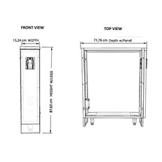 DIY Outdoor Kitchen Stainless Steel Electrical Spacer Cabinet