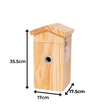 Solar Powered Wireless Bird Box Camera and Bird House with AI Bird Recognition camera