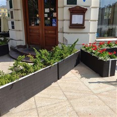 Poly Rattan Rectangular Trough