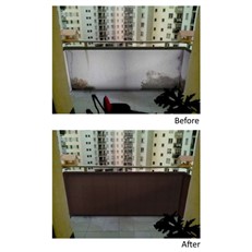 Artificial Poly Rattan Weave Privacy Screen Garden Fencing 2m High Walnut