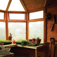 Corner Garden Potting Shed