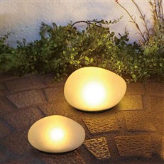 Large Solar LED Garden Outdoor Stone Light 