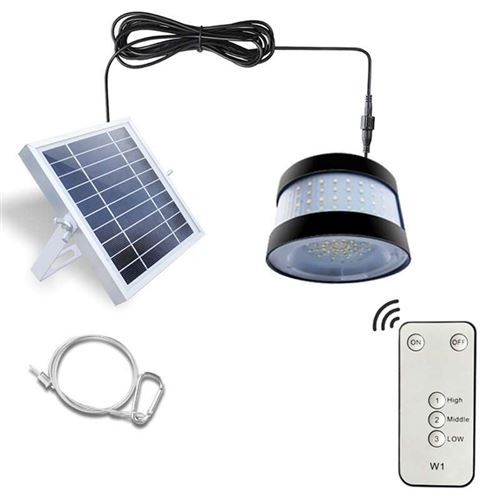 Solar LED Garden Shed or Cabin Pendant Light 