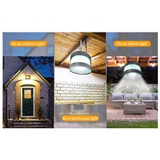 Solar LED Garden Shed or Cabin Pendant Light 