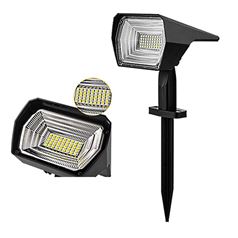 Set of 2 Solar LED Garden Spotlights