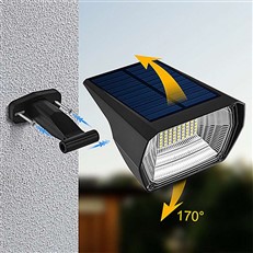 Set of 2 Solar LED Garden Spotlights