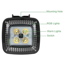 Set of 4 Outdoor Solar LED Fence or Wall Lights