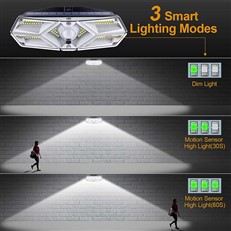 Solar LED Motion Activated Wall Light 