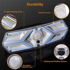 Solar LED Motion Activated Wall Light 