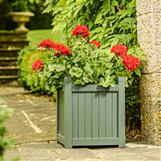 Square Painted Hardwood Planter