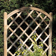 Rectangular Planter with Lattice Panel