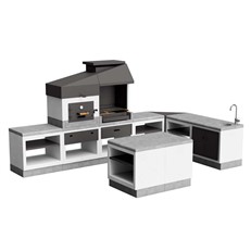 Kitaway Otte Huge Outdoor Kitchen with Island