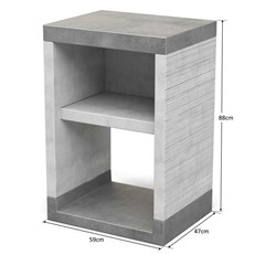 Venit Side Stand with Shelf Module