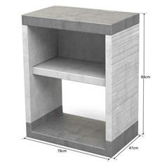 Venit Side Stand with Shelf Module